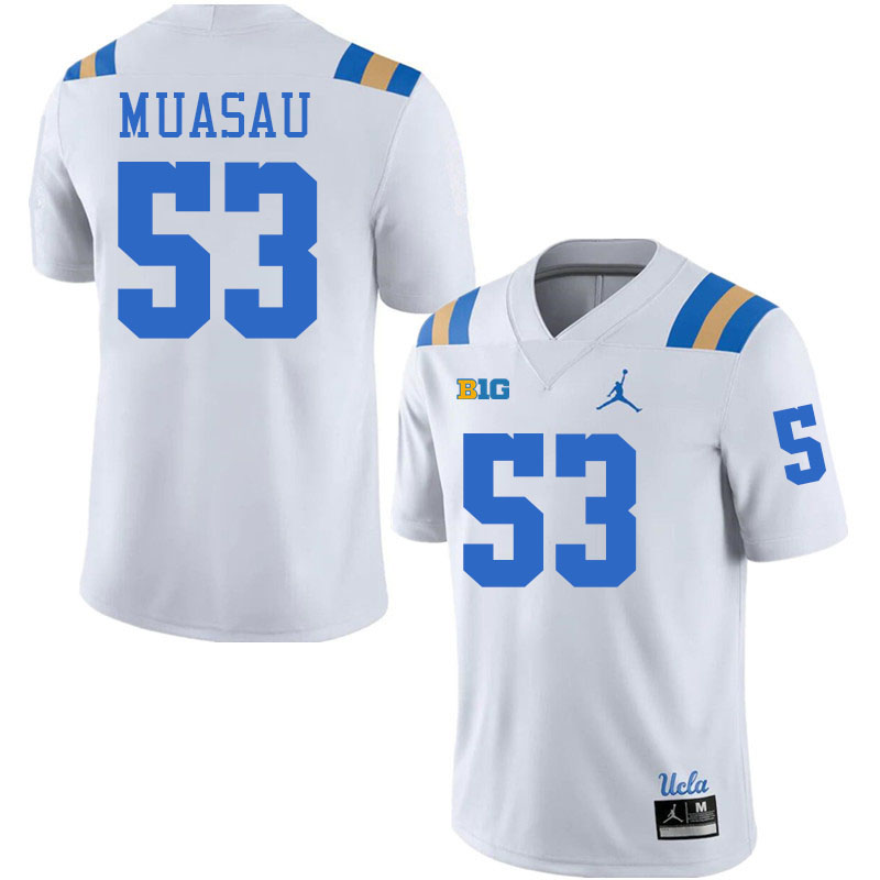 Darius Muasau UCLA Jersey,UCLA Bruins #53 Darius Muasau Jersey Youth College Football Uniforms-White